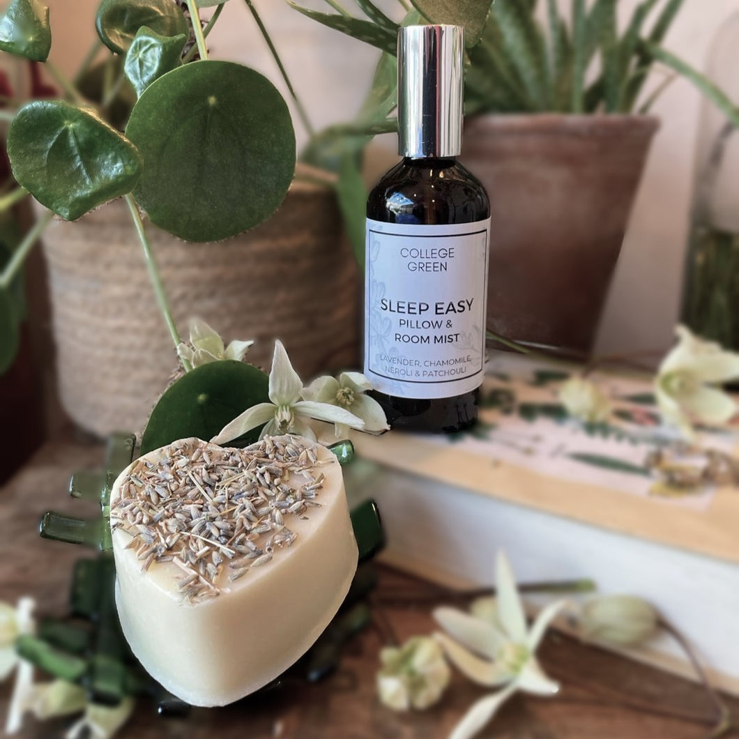 Sleep Easy gift set with pillow spray & natural soap